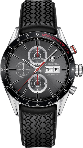 TAG Heuer Carrera Calibre 16 Day Date 43 Stainless Steel / Grey / Monaco Grand Prix
